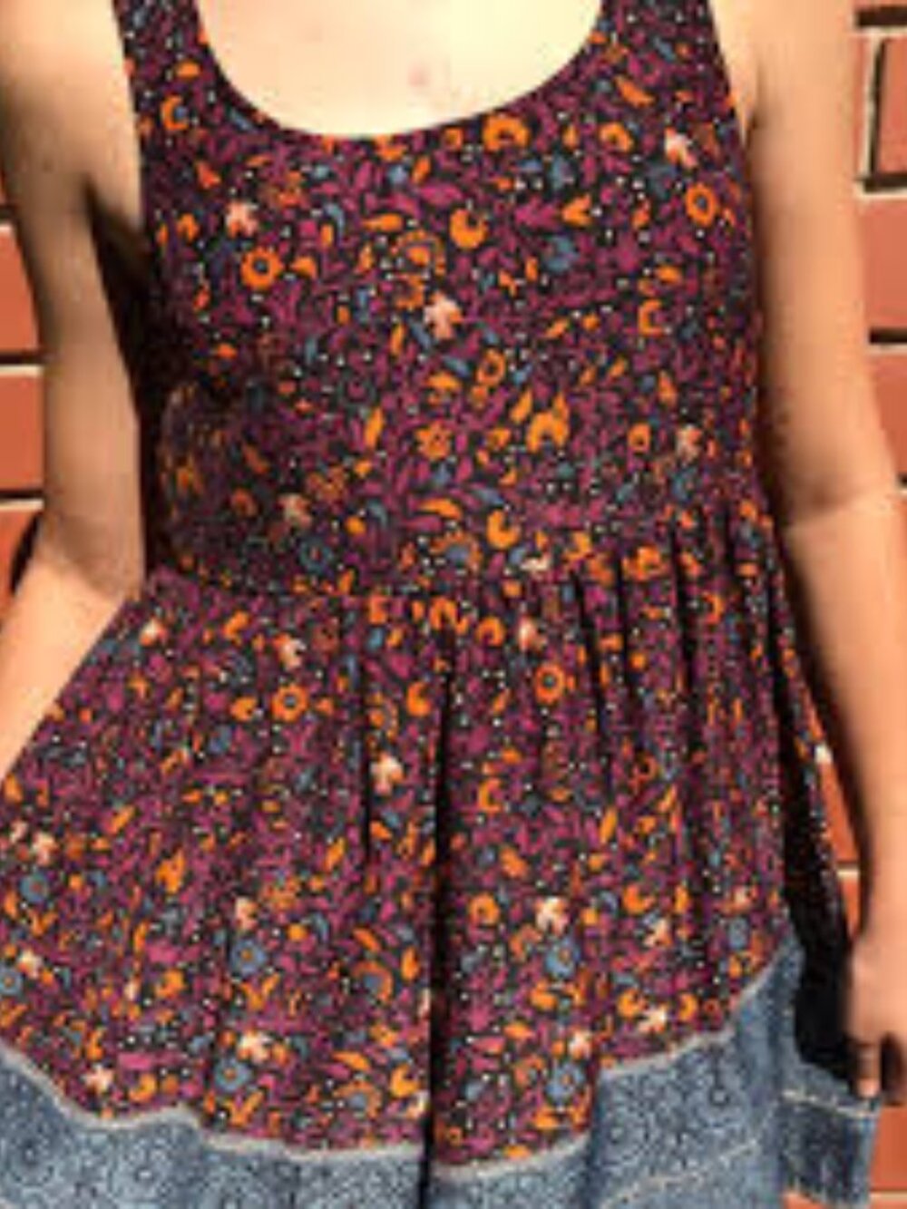 Urban Outfitters Ecote Autumnal Floral Dress — Size XS